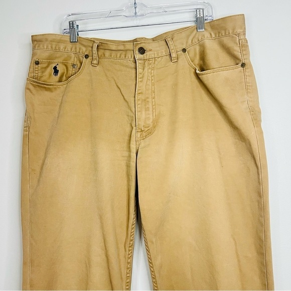 Polo Ralph Lauren Khaki Straight Leg Classic Jeans 38W - Picture 3 of 6